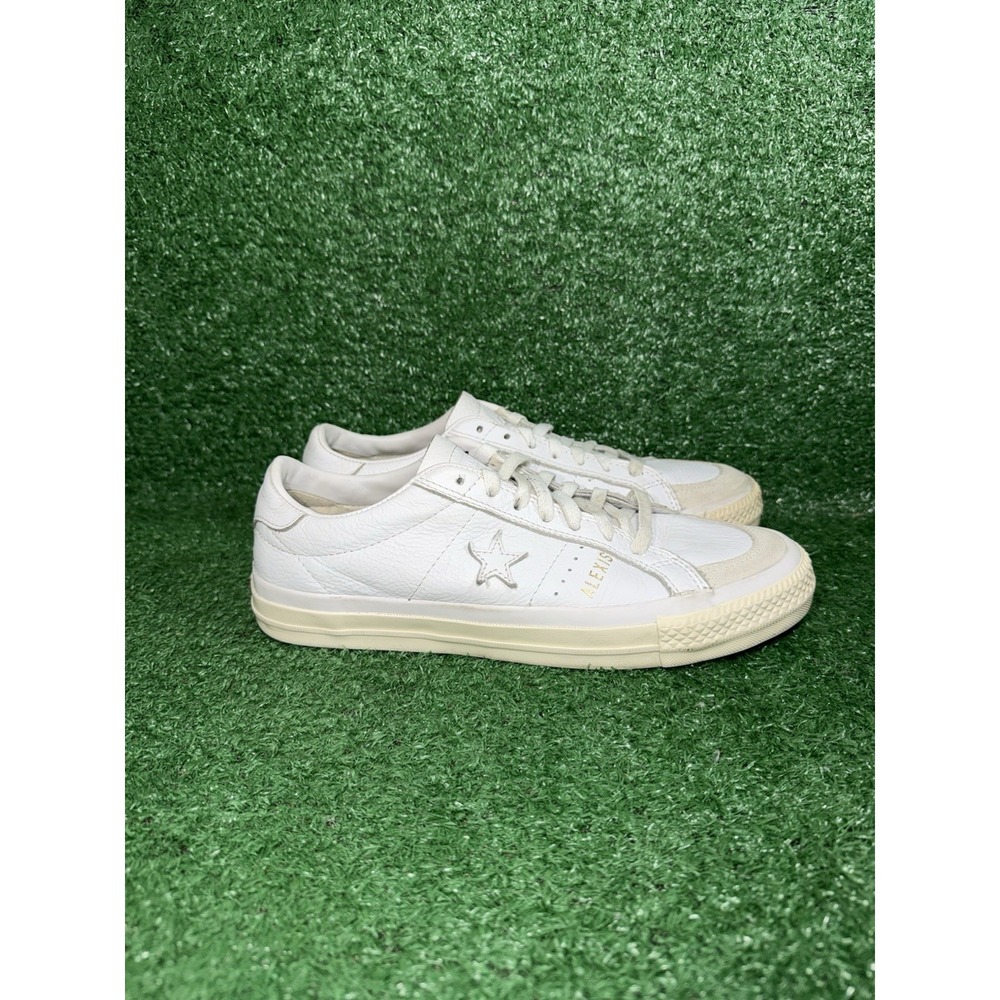 Converse Alexis Sablone One Star Pro Low‎ White Leather Shoes Mens 9.5 Womens 11